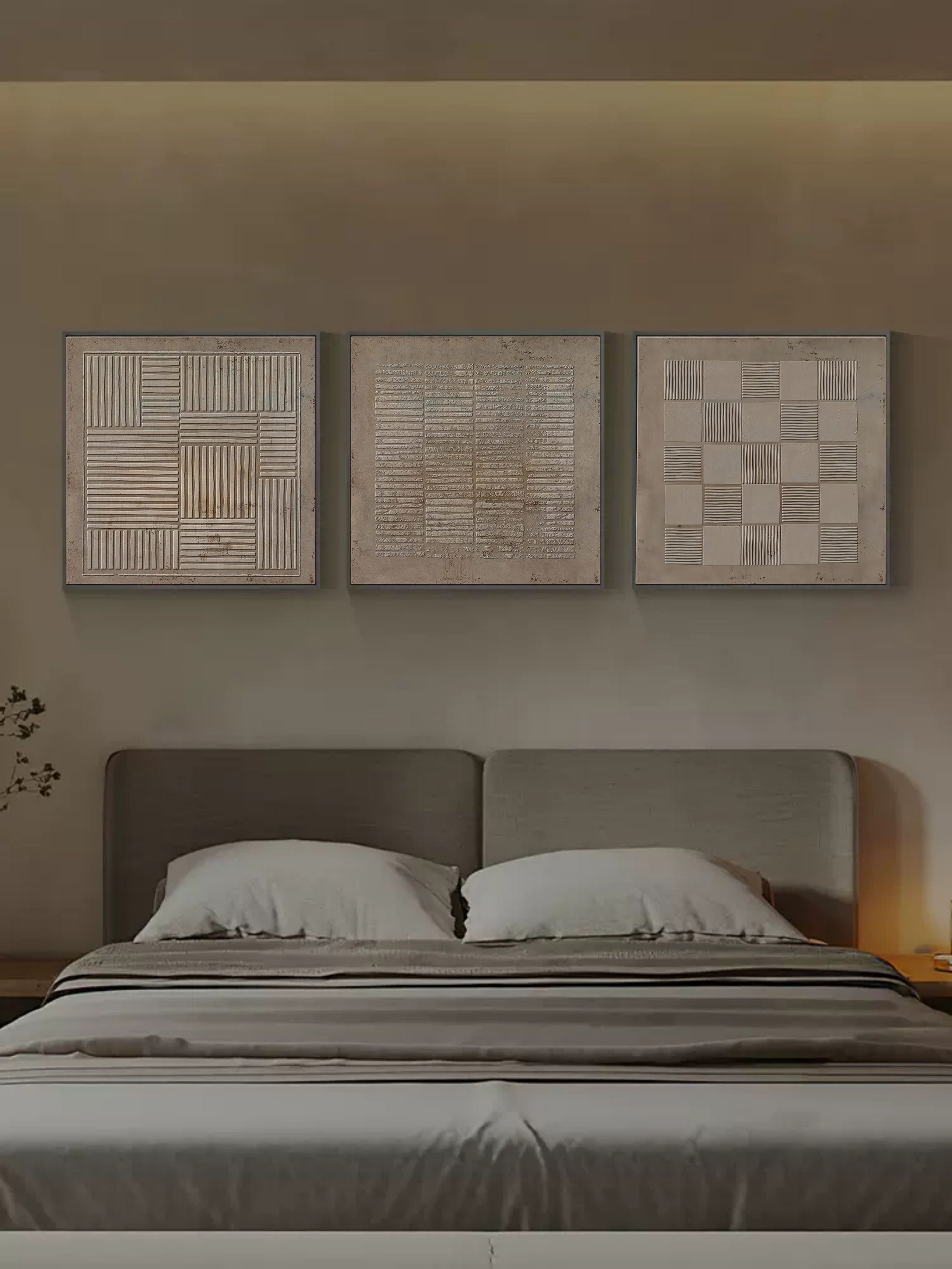 Abstract Painting Set Of 3 SP060 - Neutralighting