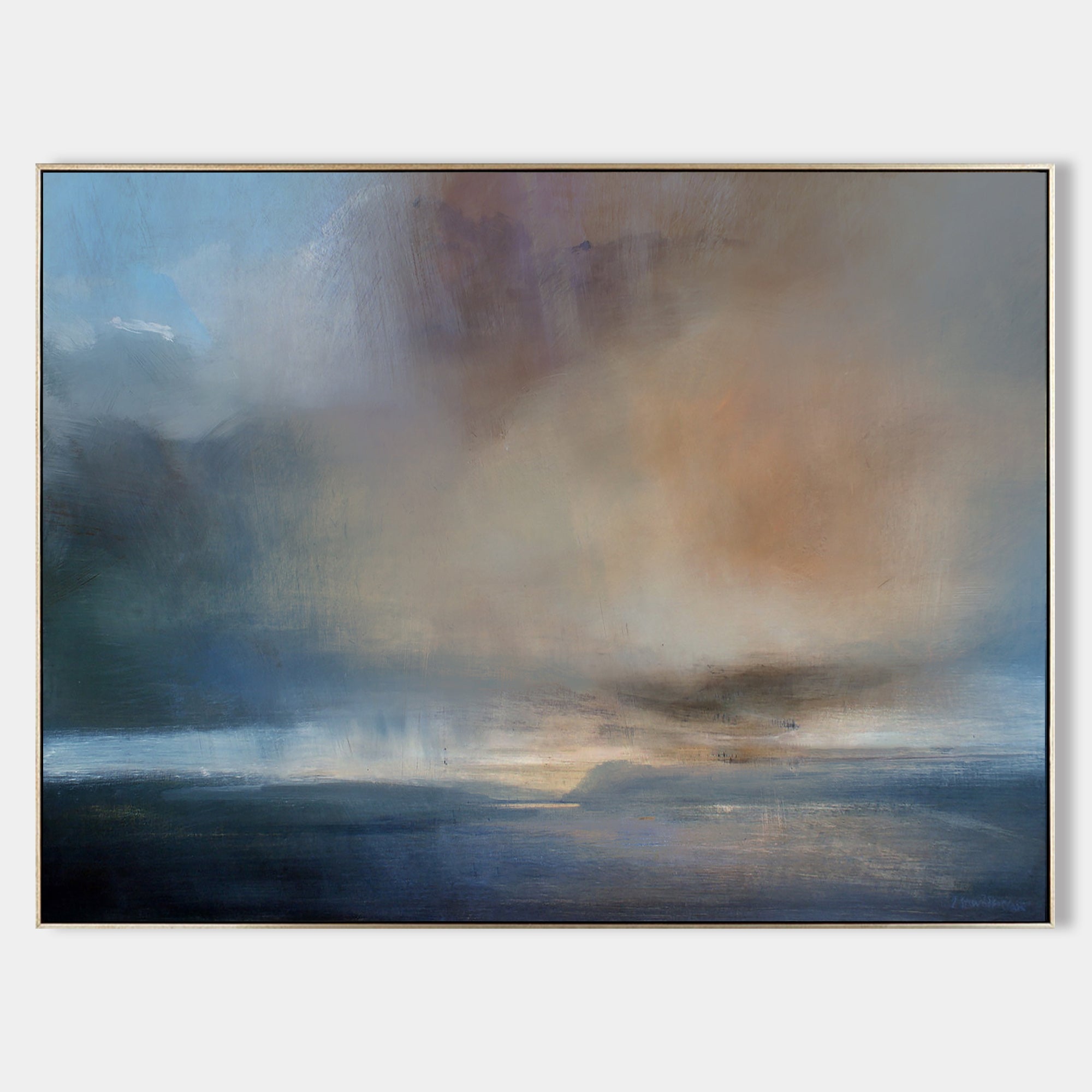 Abstract Sea Canvas Painting ABSH27 - Neutralighting
