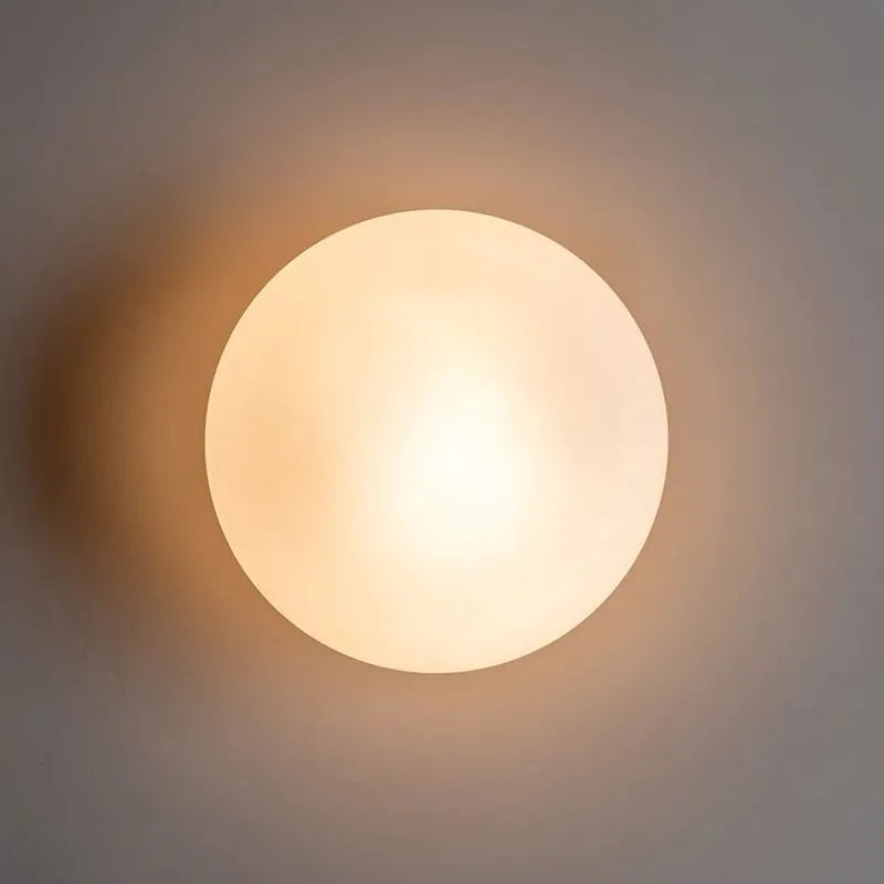 Valentina Modern Globe Shape Vanity Metal Glass LED Wall Lamp - Neutralighting