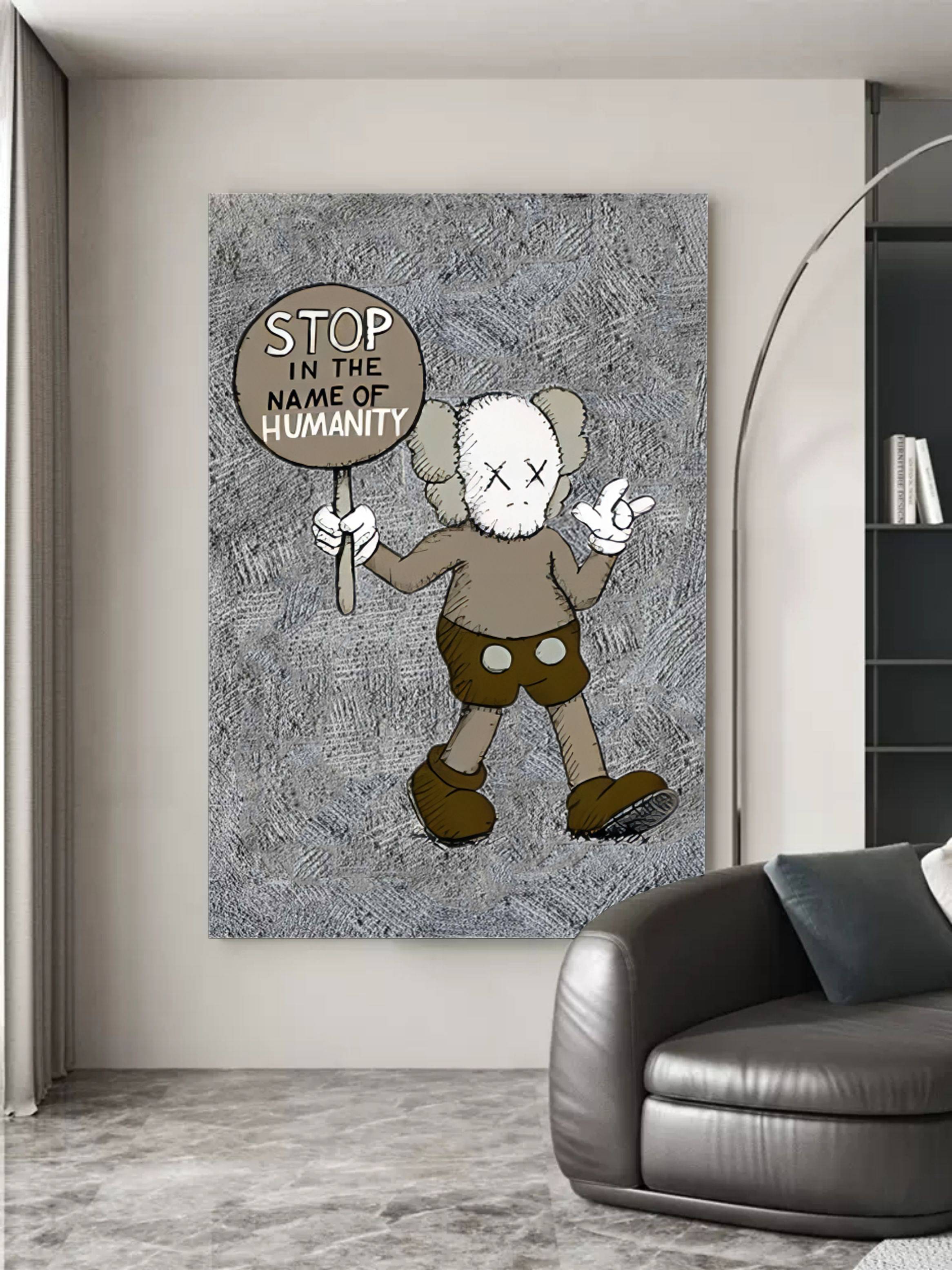 Wall Art Vertical Pop Art Social Critique Neutral