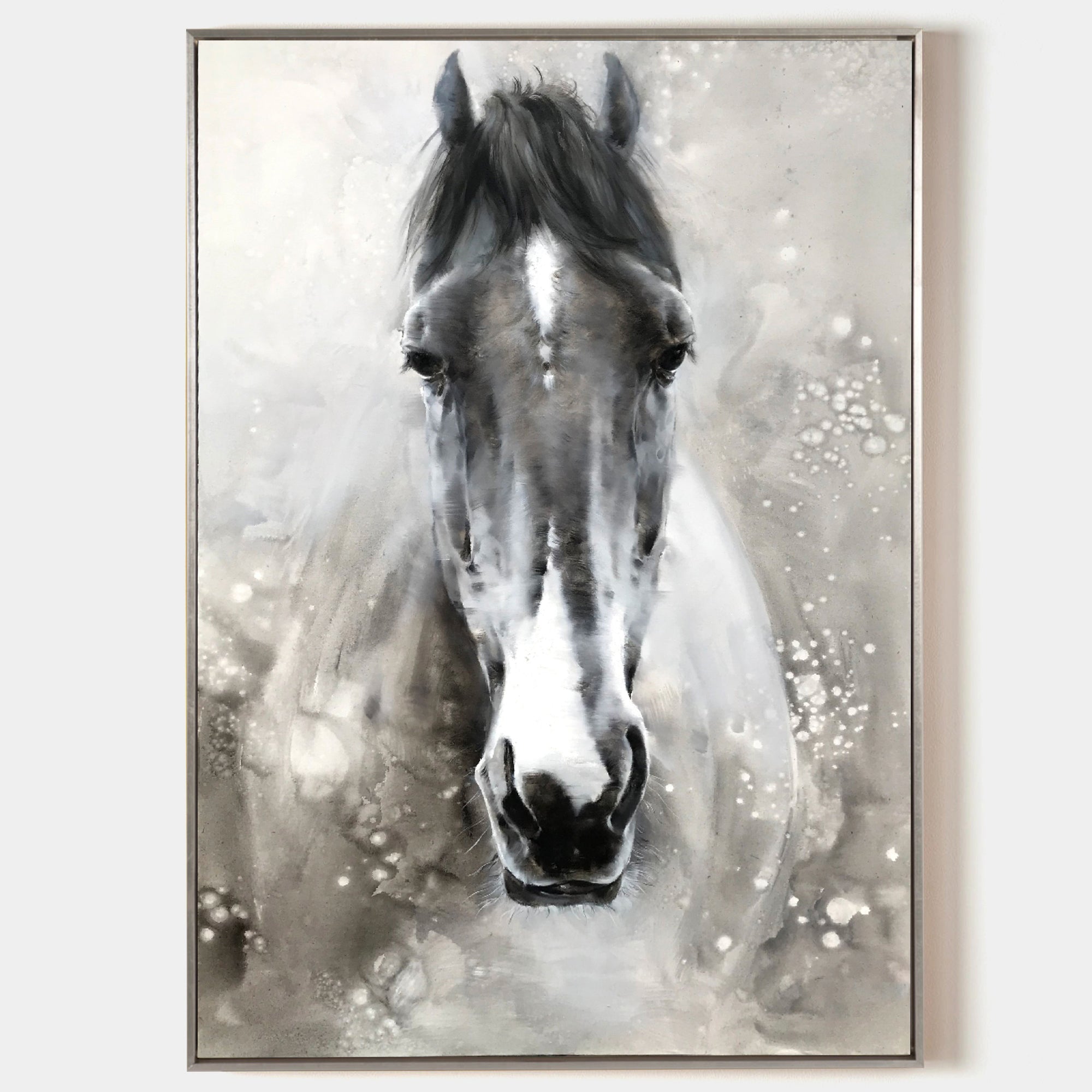 Black Abstract Horse Art ANH07 - Neutralighting