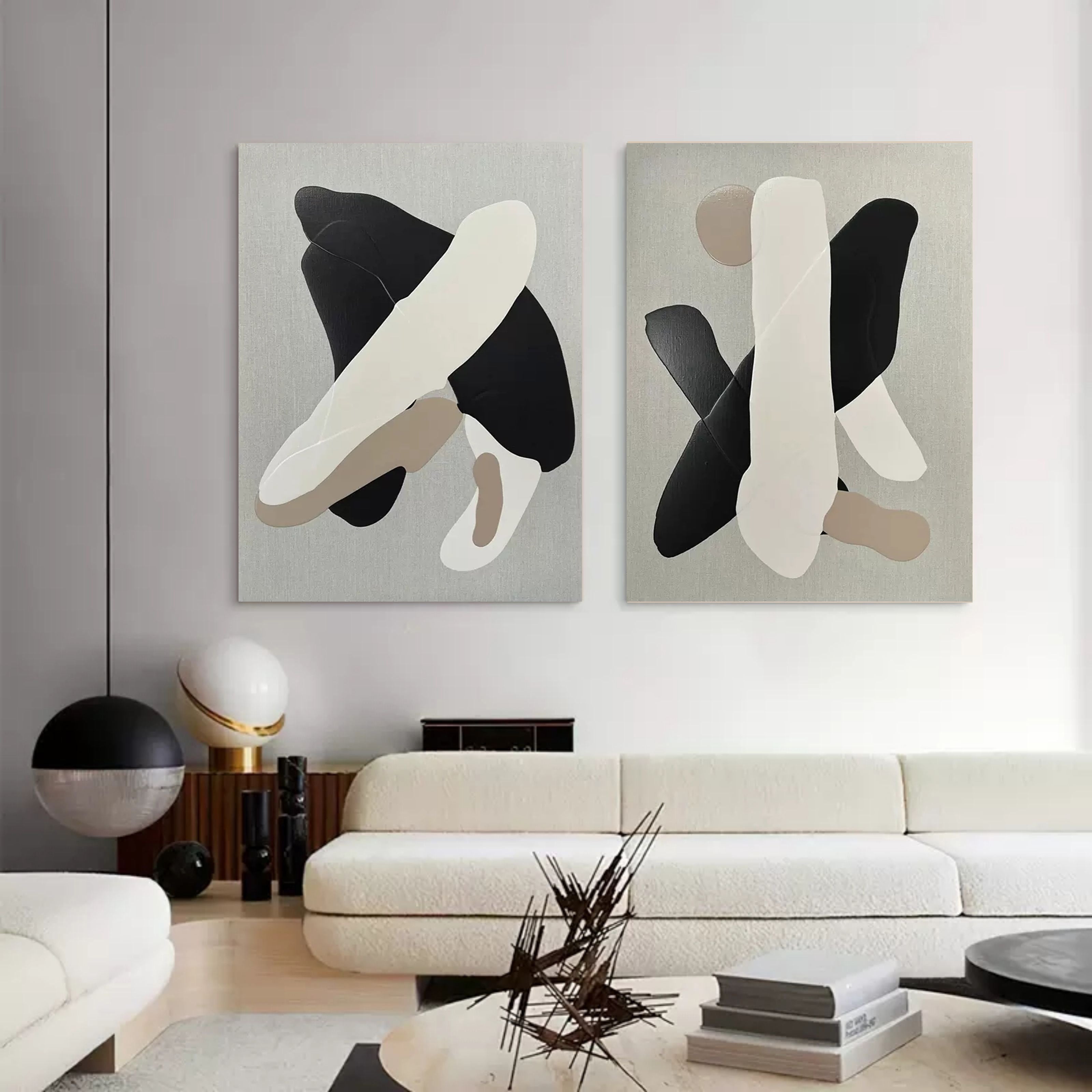 Abstract Painting Set Of 2 SP072 - Neutralighting