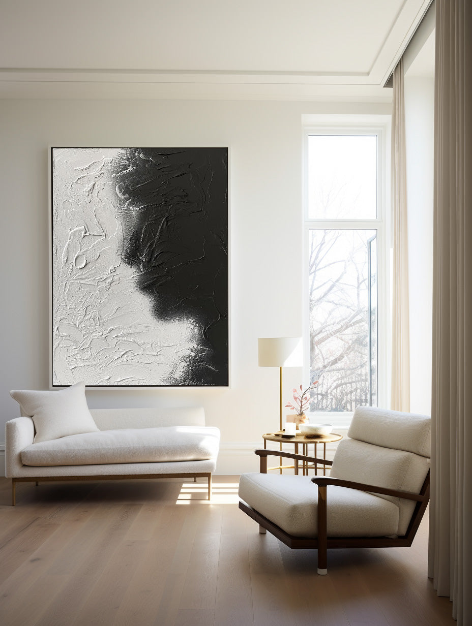 Wall Art Monochrome Blackwater