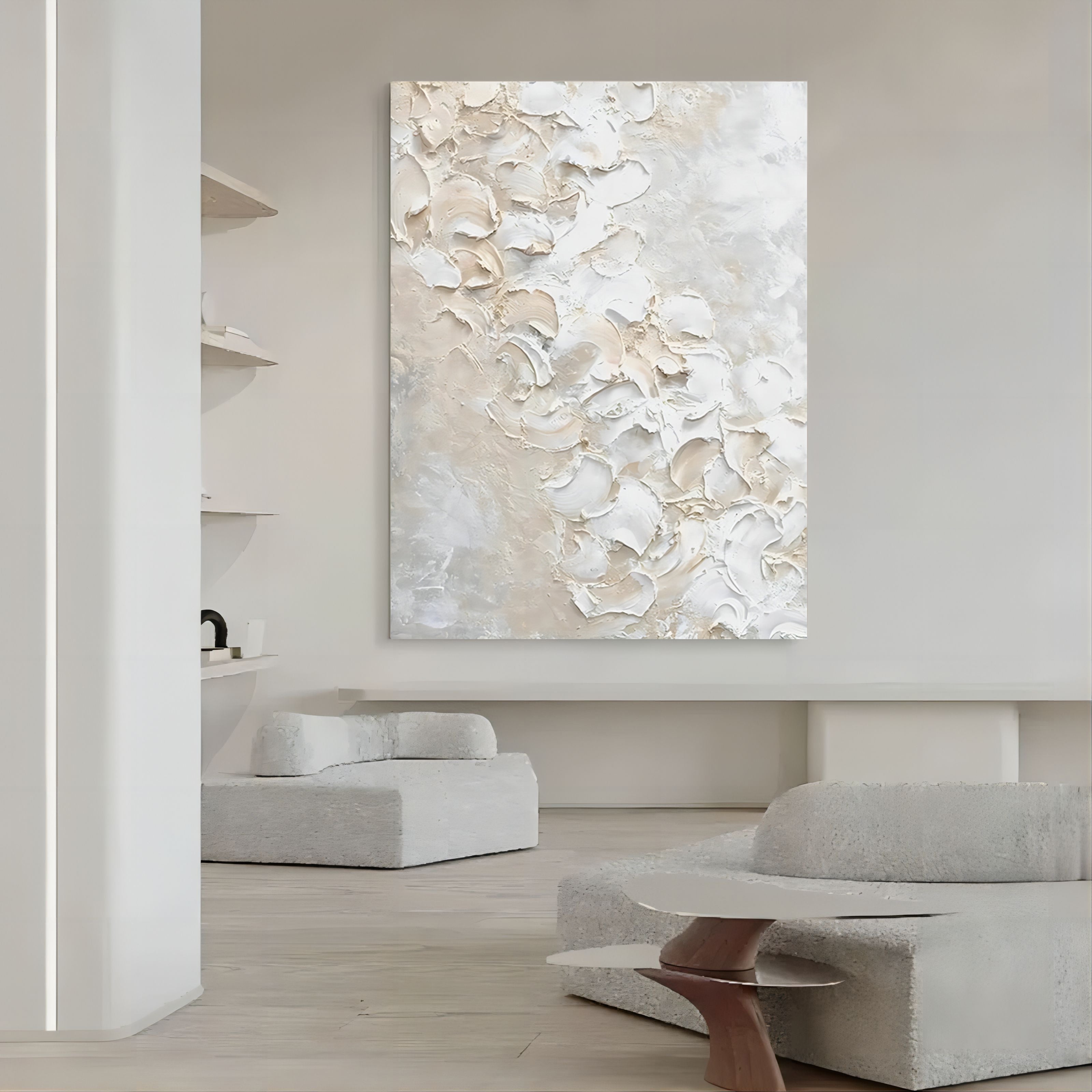 Plaster Art Texture Painting SG165 - Neutralighting