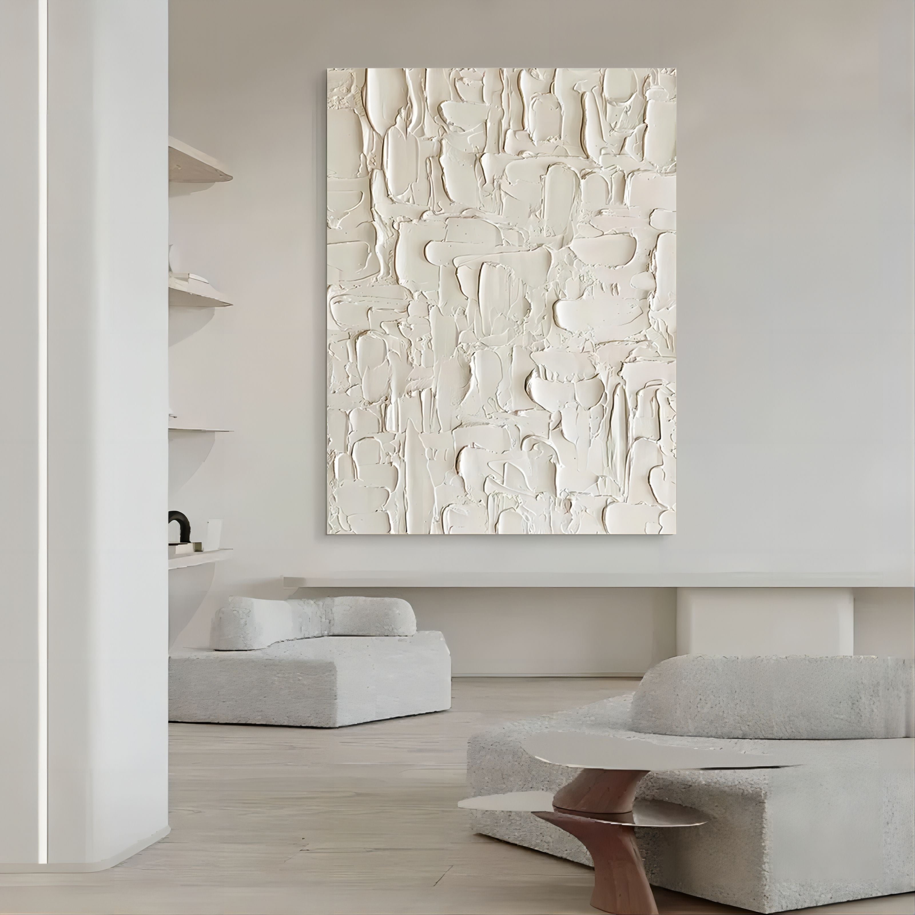 Plaster Art Texture Painting SG166 - Neutralighting