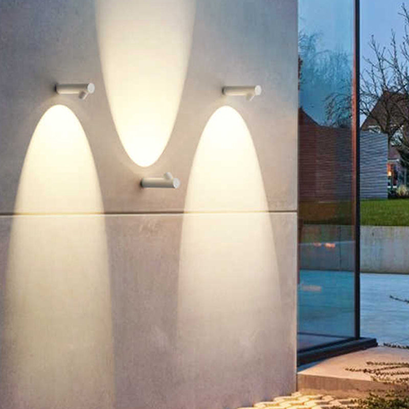 Ray Modern Waterproof Outdoor Wall Lighting, White & Black - Neutralighting
