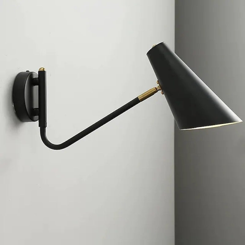 Epoch Rotatable Wall Lamp, Black & White & Gold, Bedroom - Neutralighting