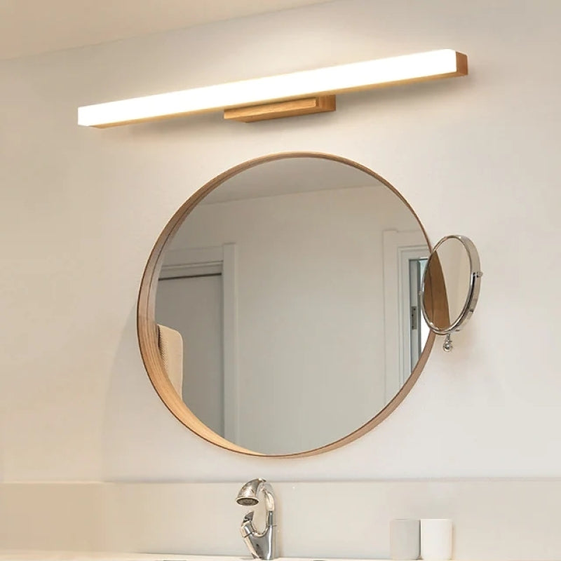 Arisha Modern Minimalist Linear Wooden Wall Lamp, Wood/Walnut - Neutralighting