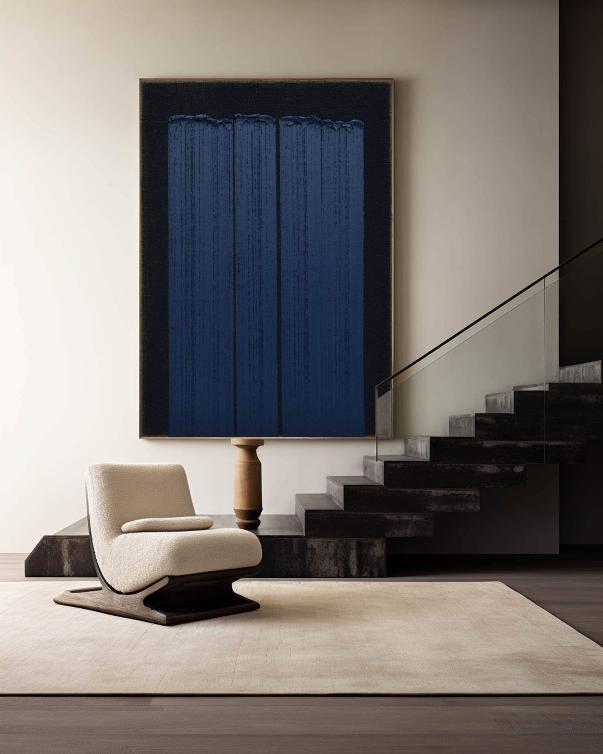 Blue Minimalist Painting ABAV293 - Neutralighting