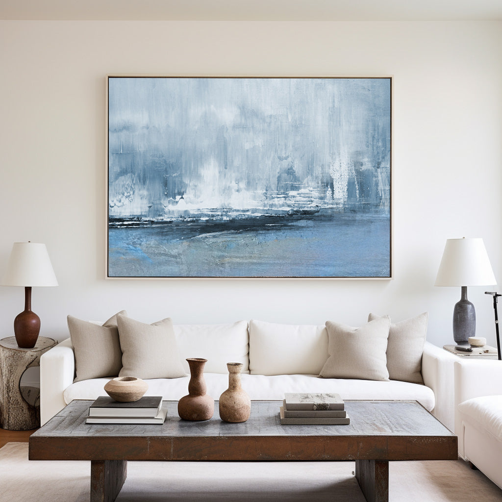 Abstract Coastal Painting ABSH51 - Neutralighting