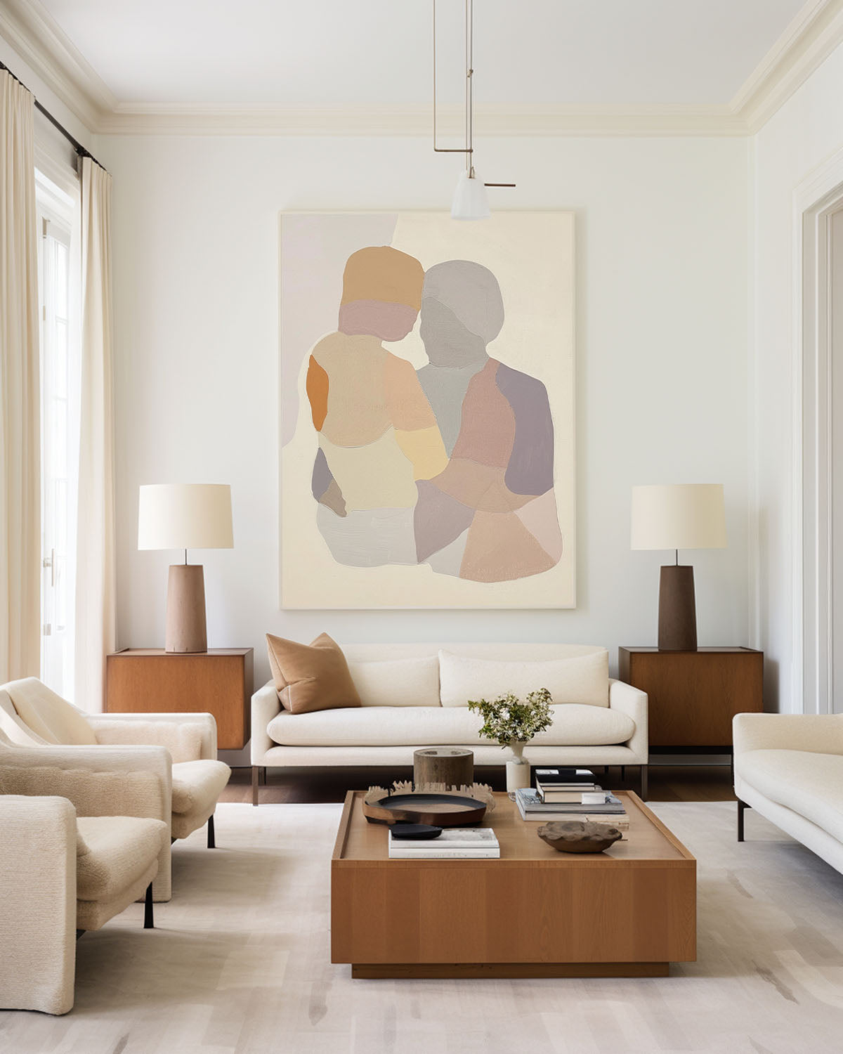 Wall Art Figures in Gentle Harmony
