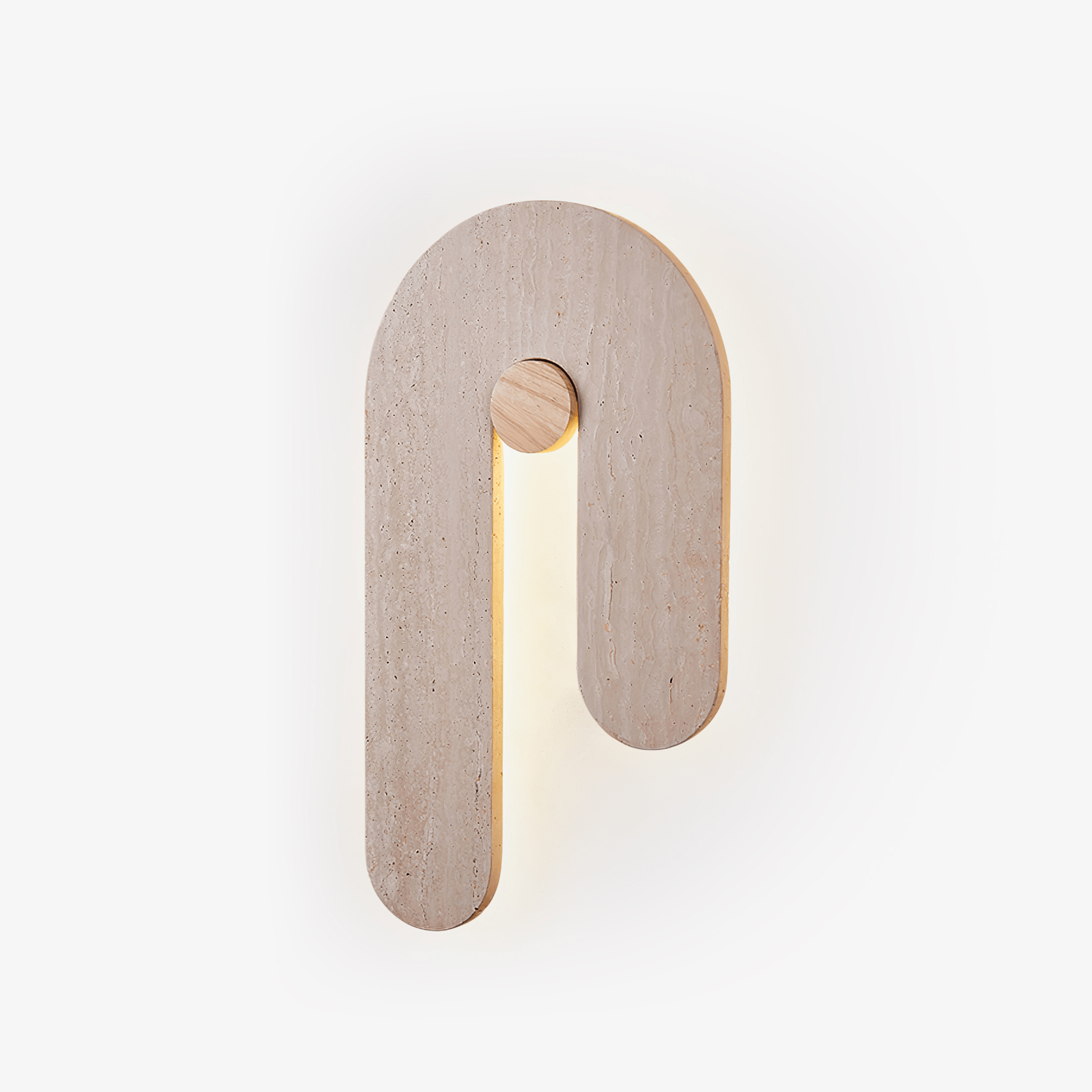 Ithaus Travertine Circular Wall Light - Neutralighting