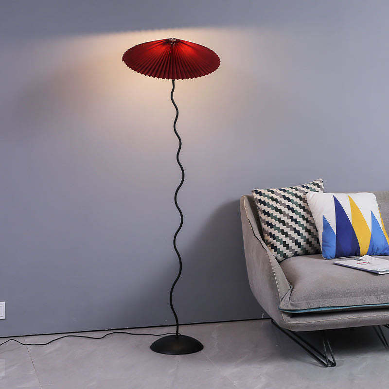 Ritta Modern Mushroom Fabric Led Floor Lamp - Neutralighting