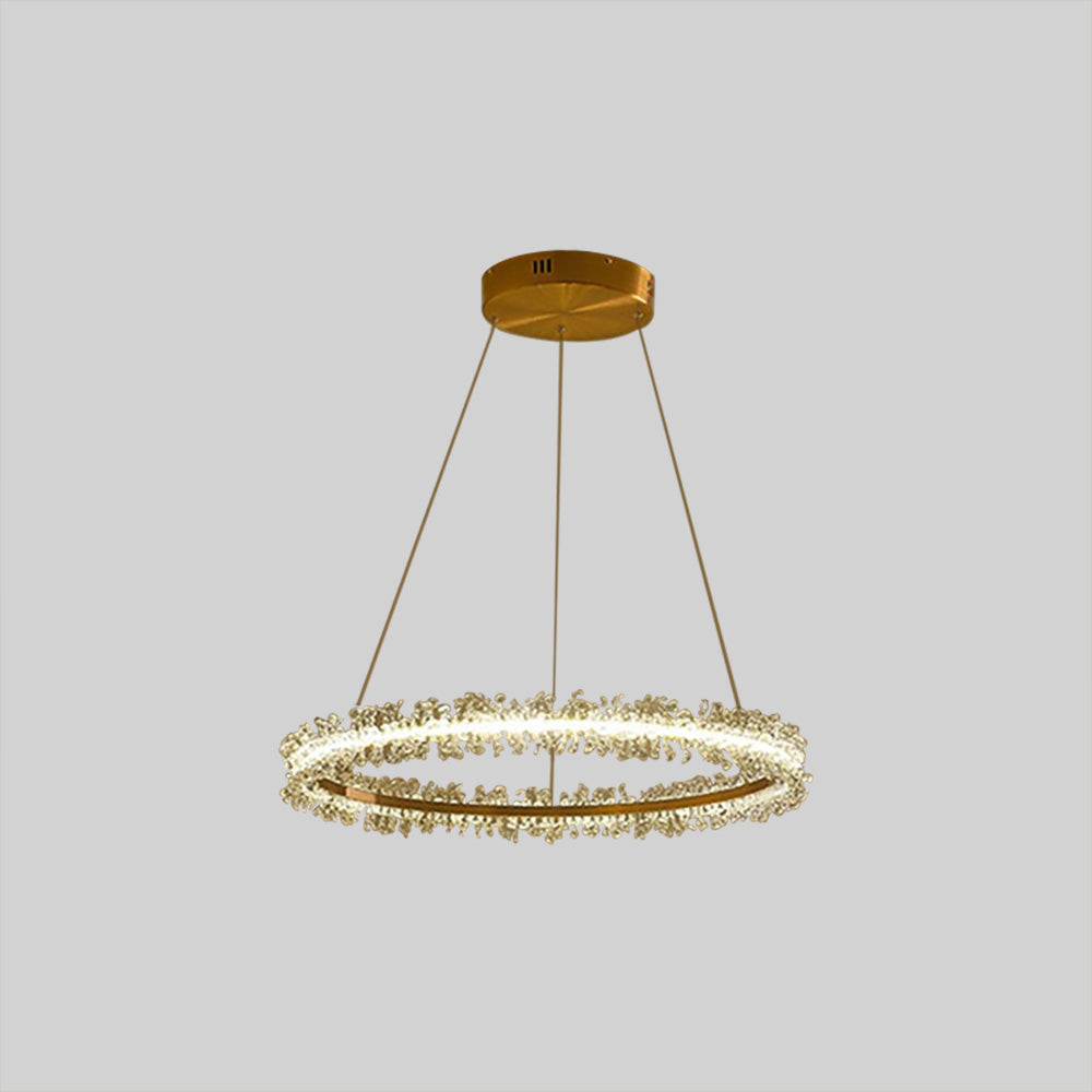 Kristy Luxury Circular Crystal Tassel Pendant Light - Neutralighting