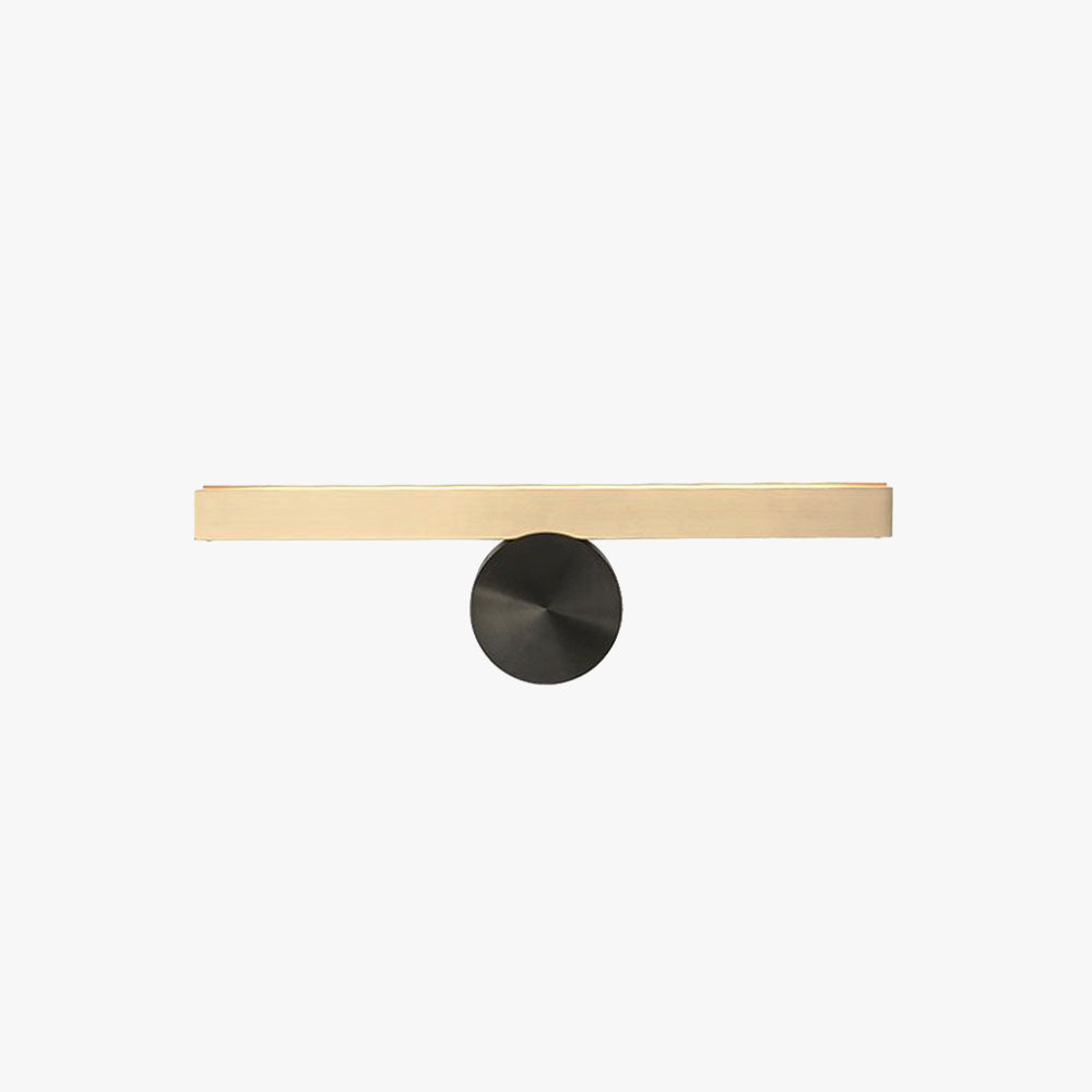 Arisha Modern Geometric Metal Wall Lamp, Black & Gold, Bedroom - Neutralighting