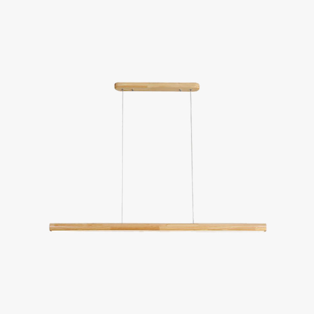 Xylo Designer Linear Rod Shaped Pendant Light. Wood