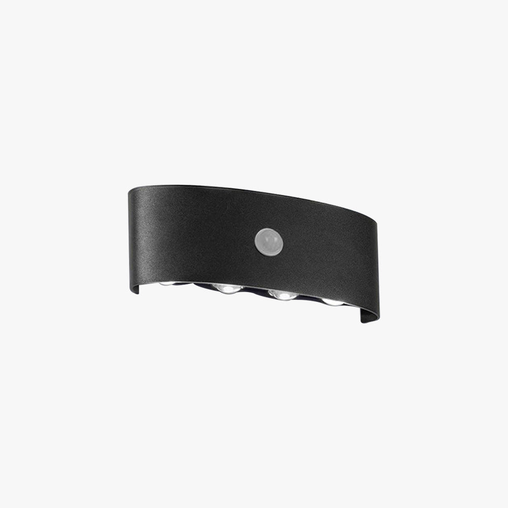 Ray Modern Simple Metal/Acrylic Fixtures Up And Down LED Light Wall Lamp, Black/White - Neutralighting