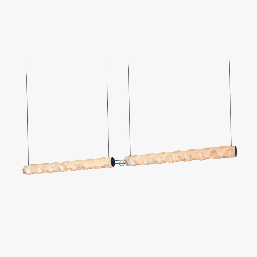 Arisha Designer pleated Modern Strip Pendant Light, Dining Room - Neutralighting