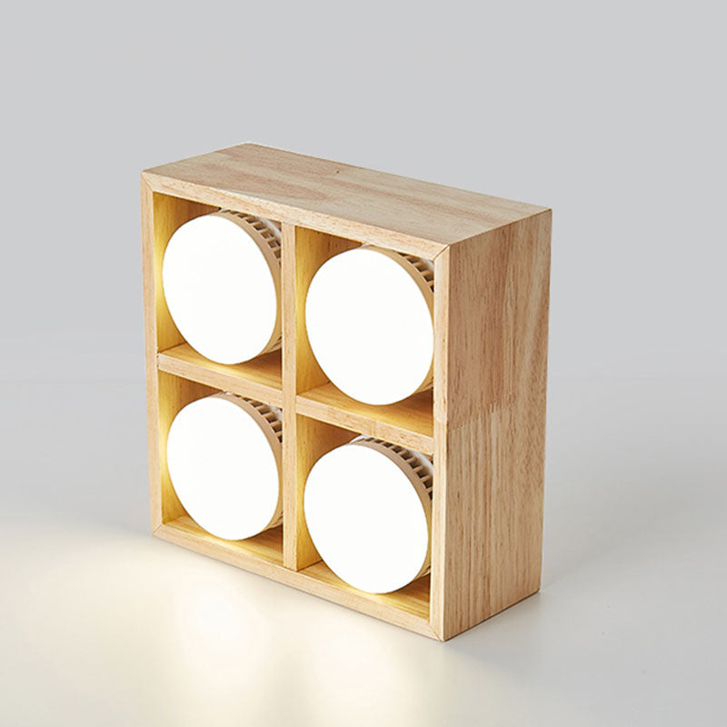 Muto Ceiling Light No Main Light, Wood - Neutralighting