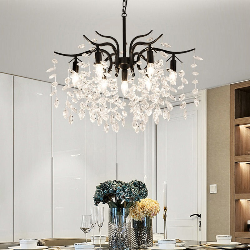 Kristy Luxury Wisteria Flower Crystal Chandelier - Neutralighting