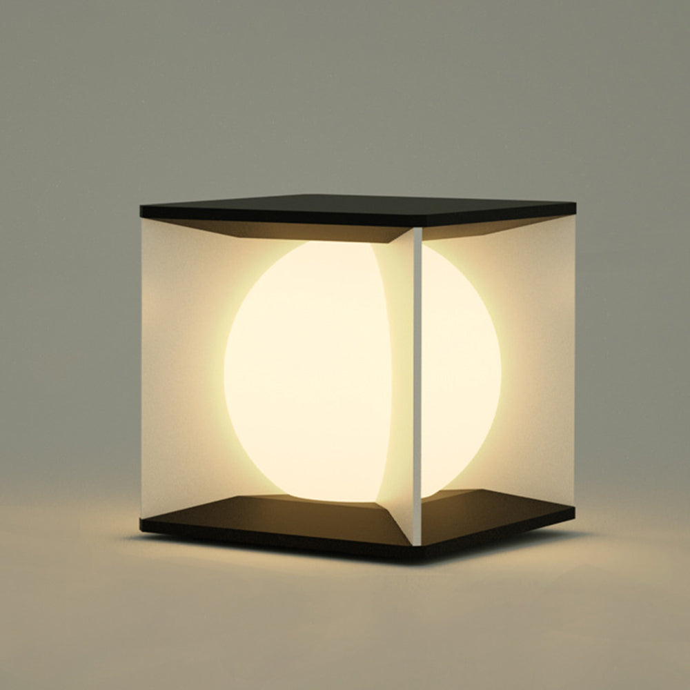Ray Modern Moon  Outdoor Pier-Mount Pillar Light