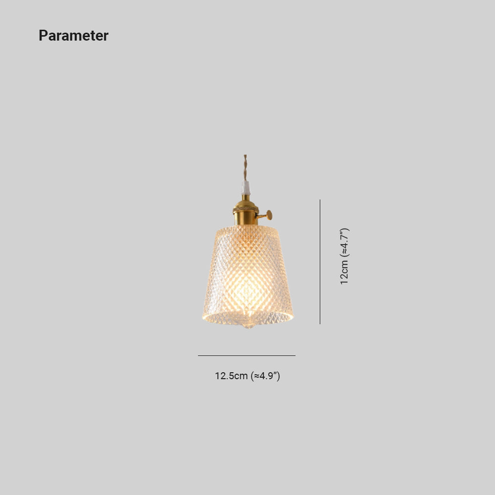 Valentina Art Deco Blown Brass & Glass Pendant Light, 7 Styles - Neutralighting