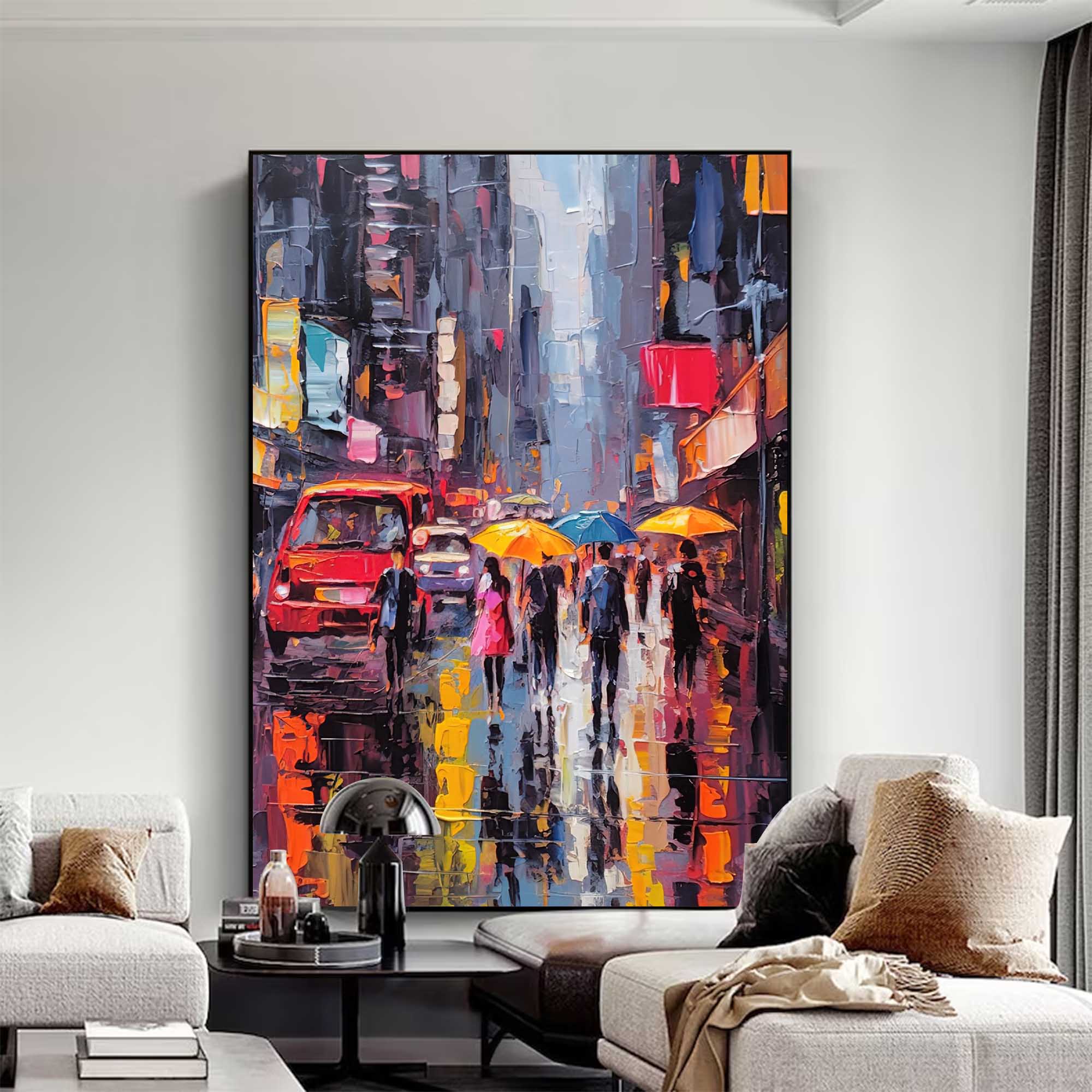 Wall Art Architecture Impasto Expressionist Urban