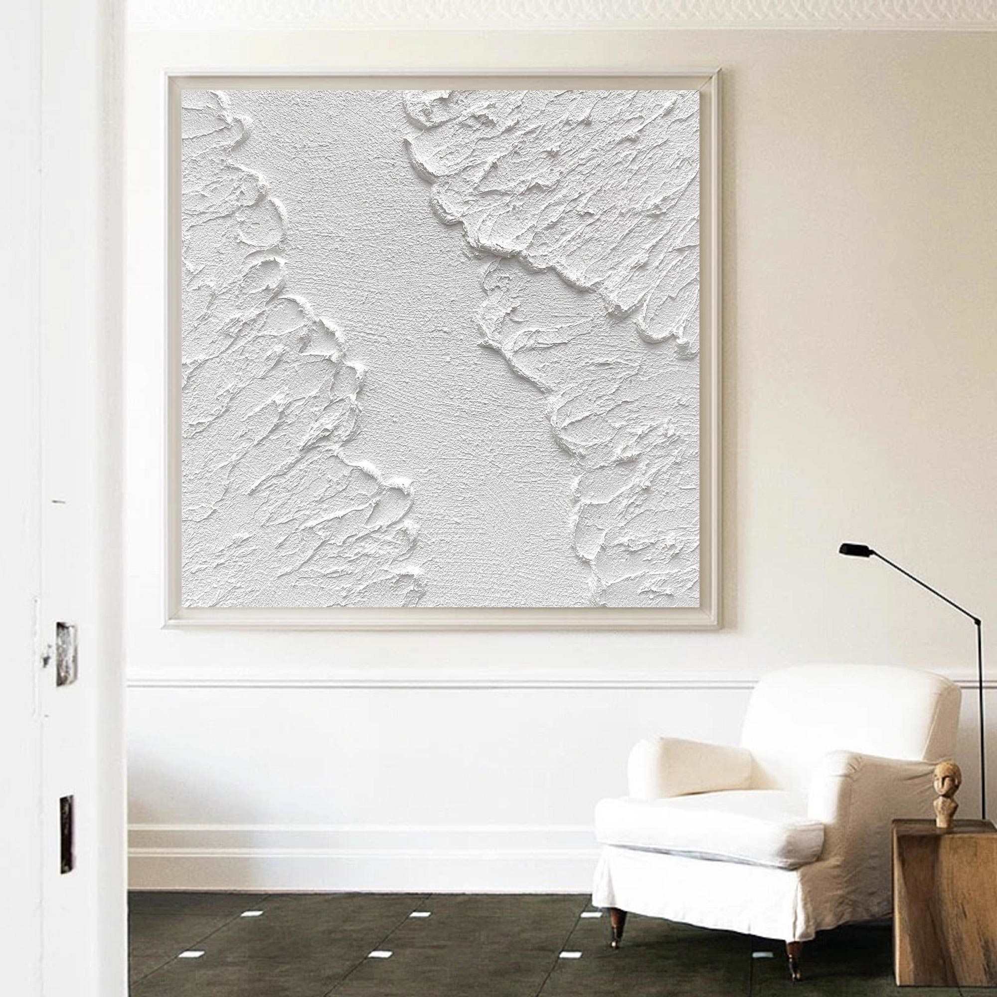 3D White Abstract Painting ABAS49 - Neutralighting