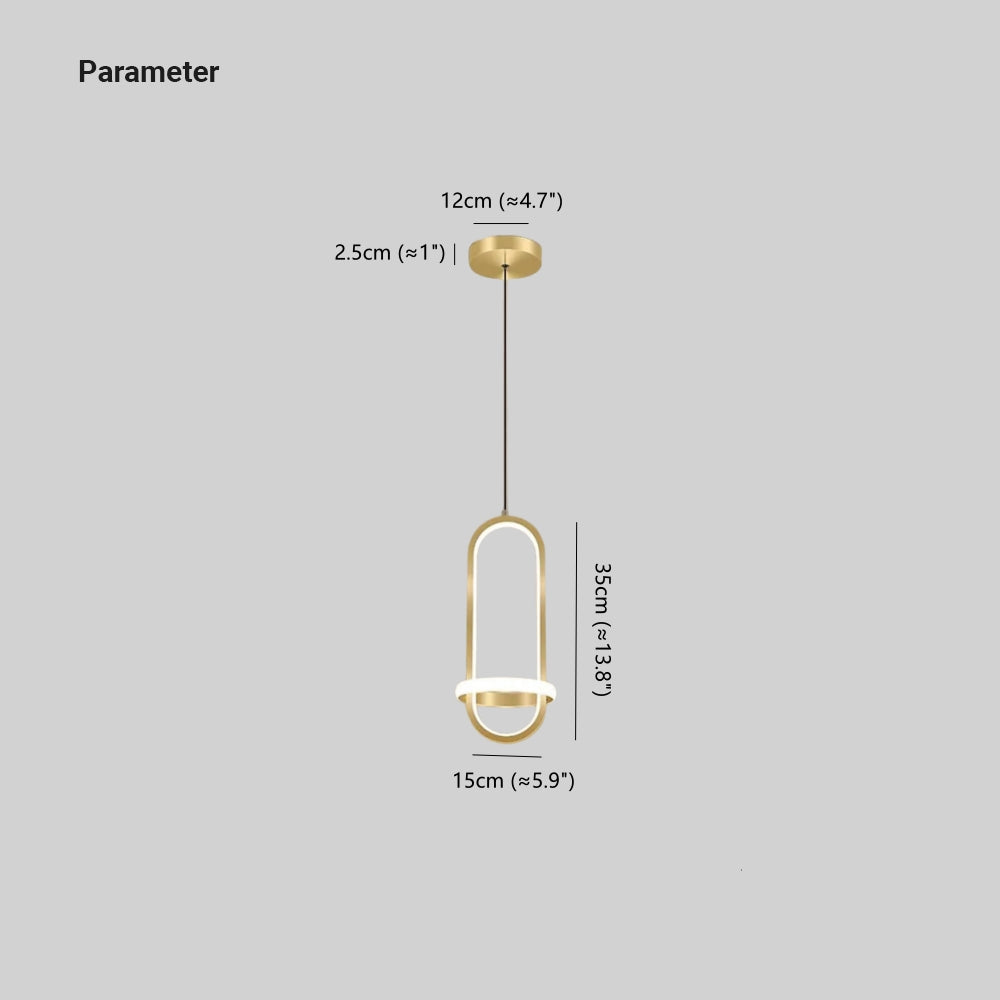 Arisha Modern Minimalist LED Ring Pendant Light Bedsides - Neutralighting