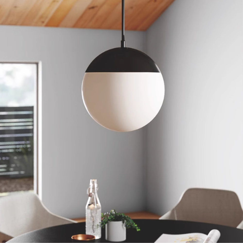Hallie Modern PendantLight Metal Glass Living Room Dining Room Bedroom - Neutralighting
