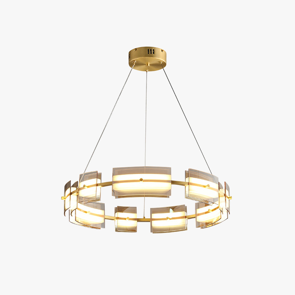 Arisha Minimalist Ring Metal Pendant Light,Black/Gold - Neutralighting
