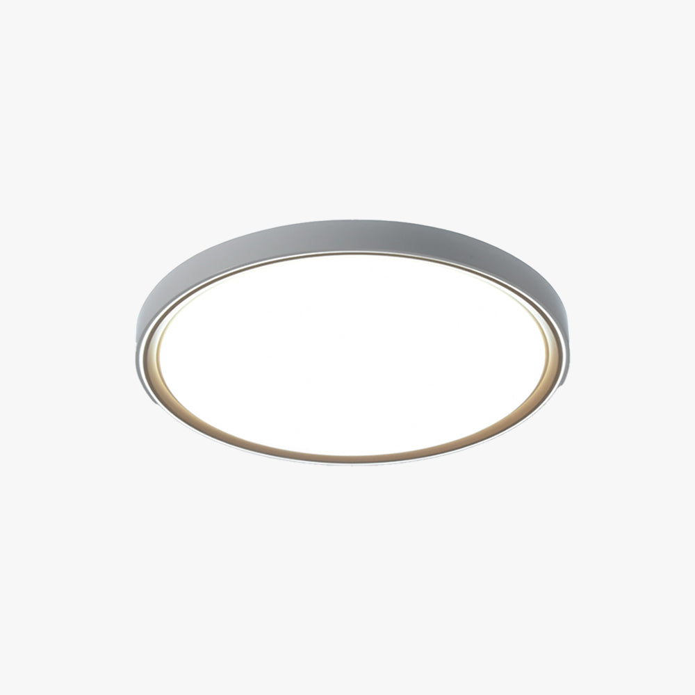 Arisha Minimalist Round/Square Metal/Acrylic Flush Mount Ceiling Light, Gold - Neutralighting