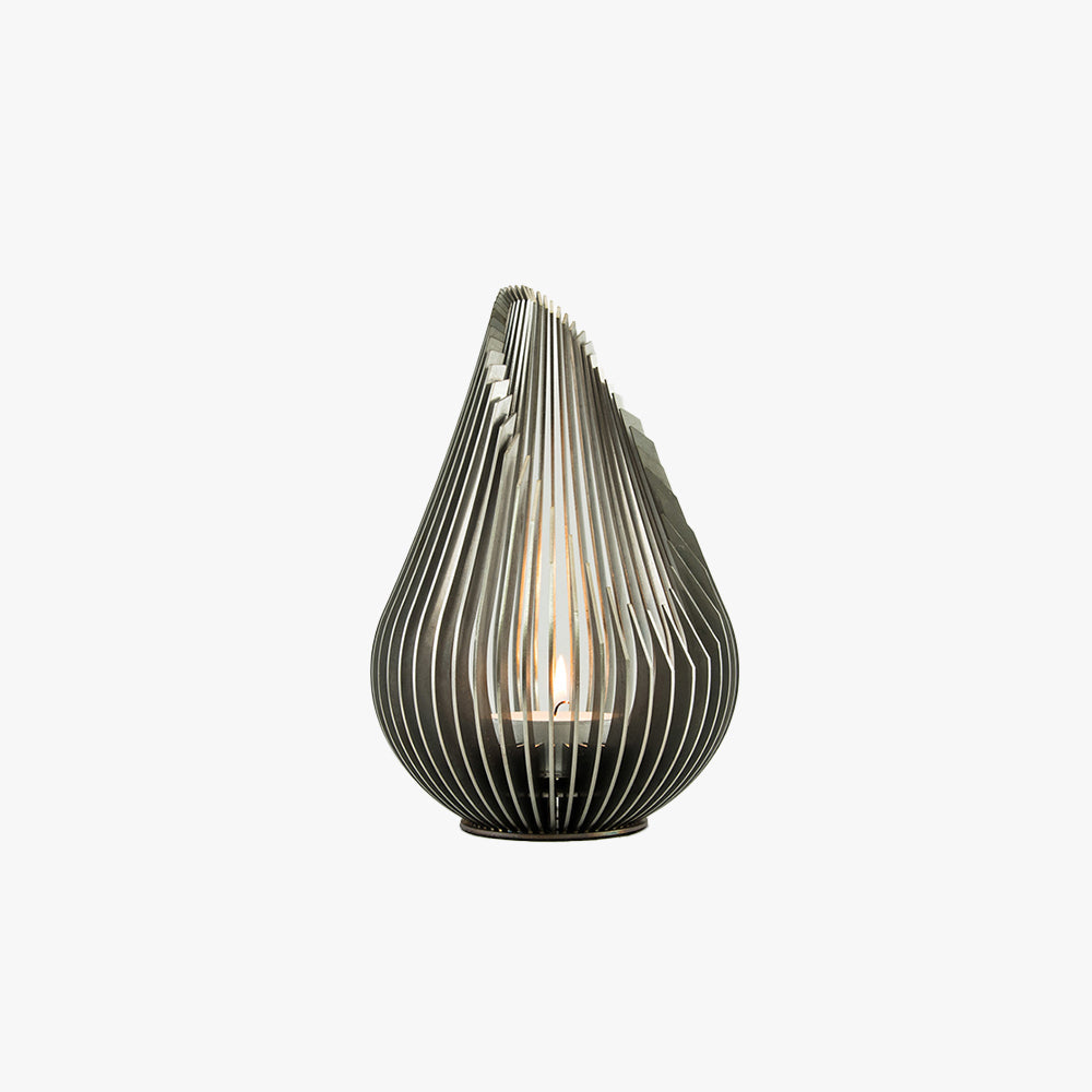 Ray Design Waterdrop Shaped Outdoor Floor Lamp, Black/Silver - Neutralighting