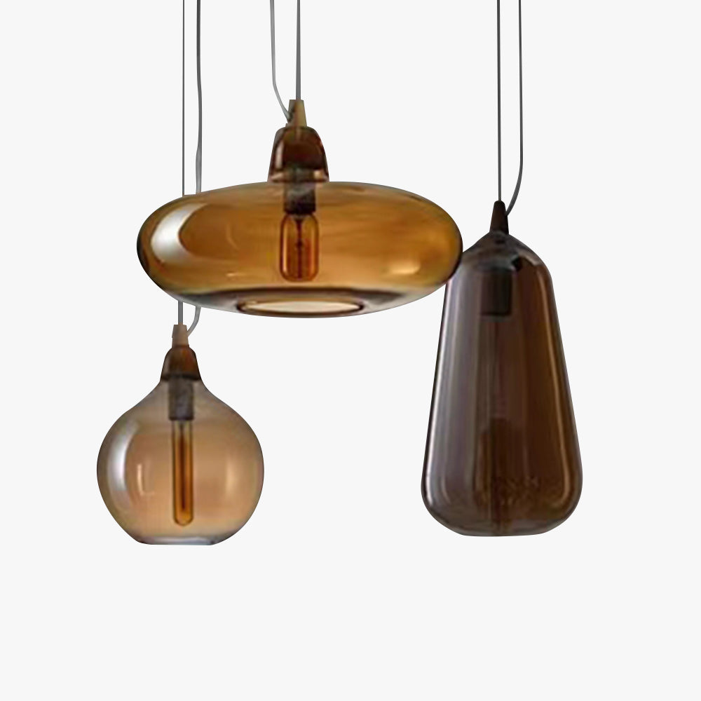 June Amber Glass Pendant Light - Neutralighting