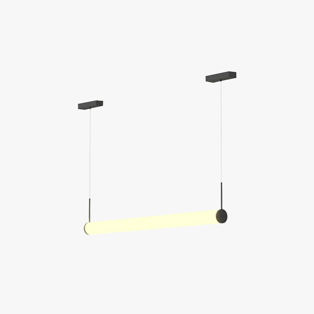 Ray Modern Cylinder White Pendant Light, Metal/Acrylic - Neutralighting
