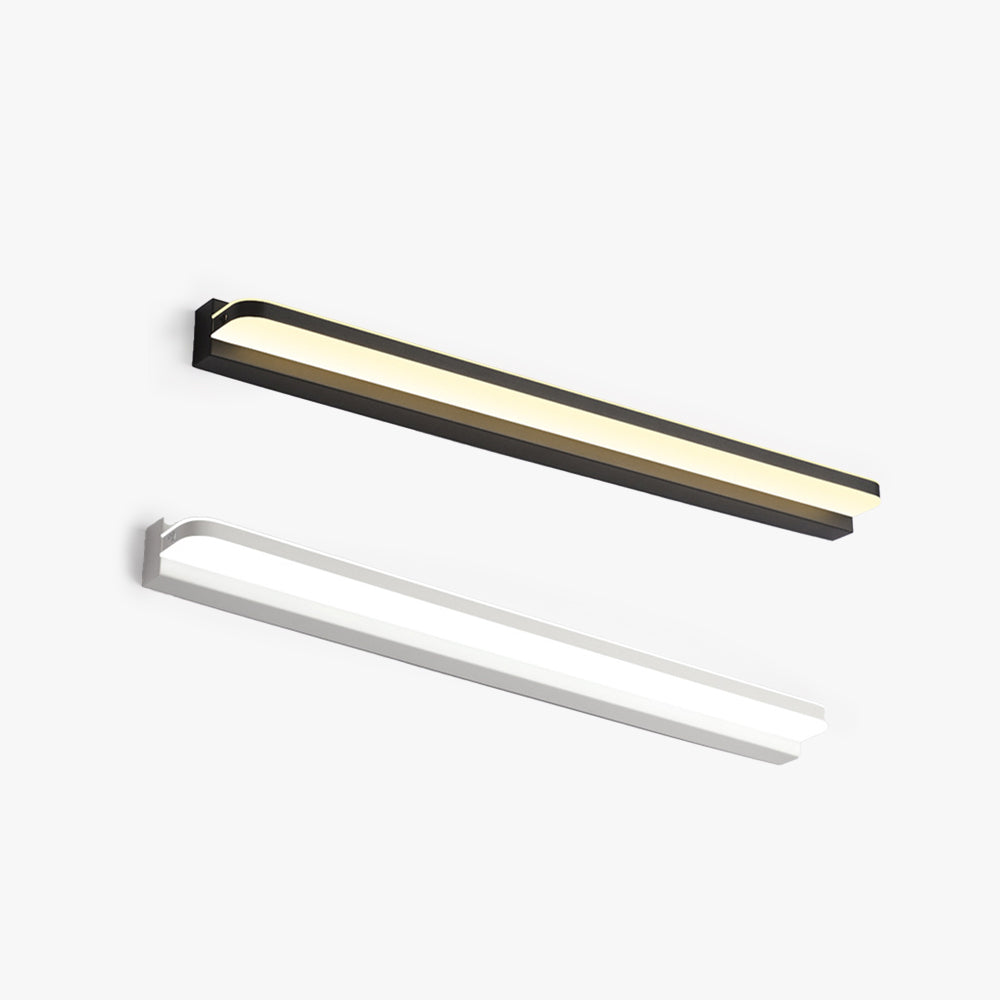 Arisha Wall Lamp Rectangular Modern, Acrylic Mirror, Black/White/Chrome/Gold, Bathroom - Neutralighting