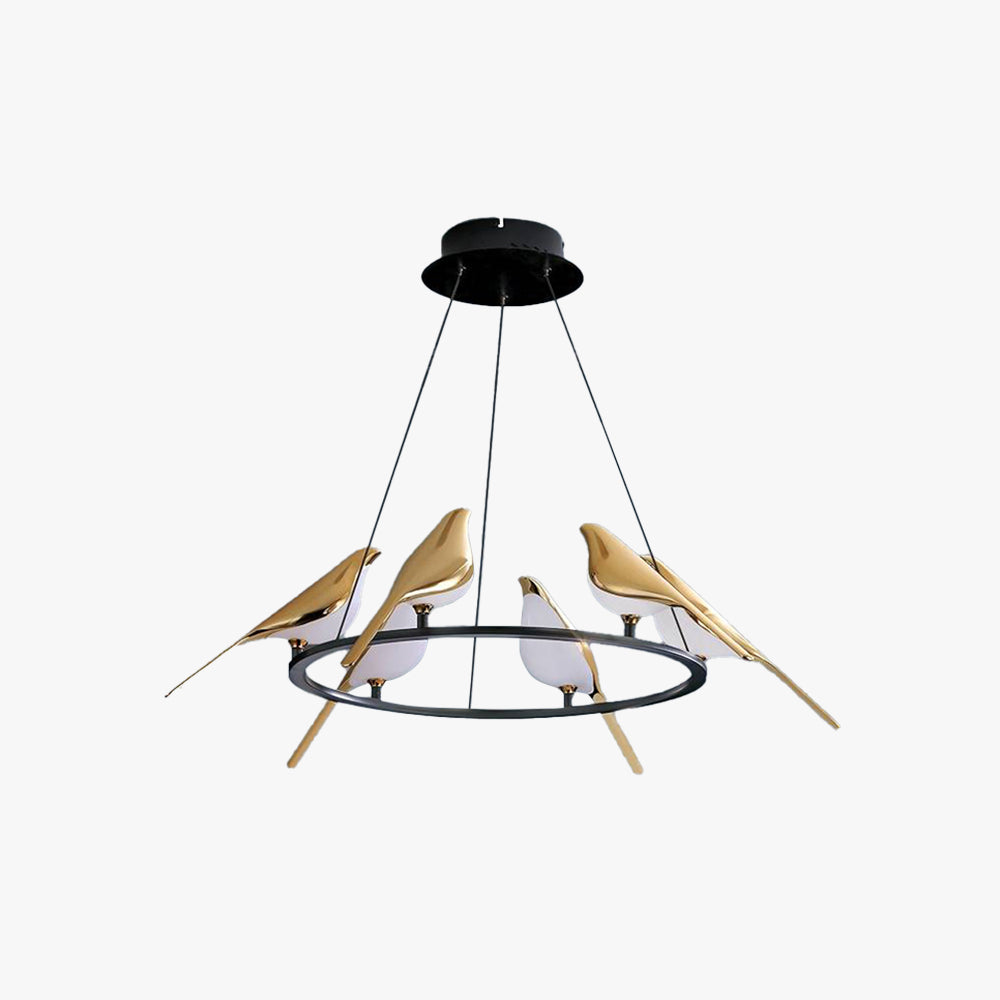 Arisha Modern Bird Pendant Light, Gold & Black, 2 Style - Neutralighting