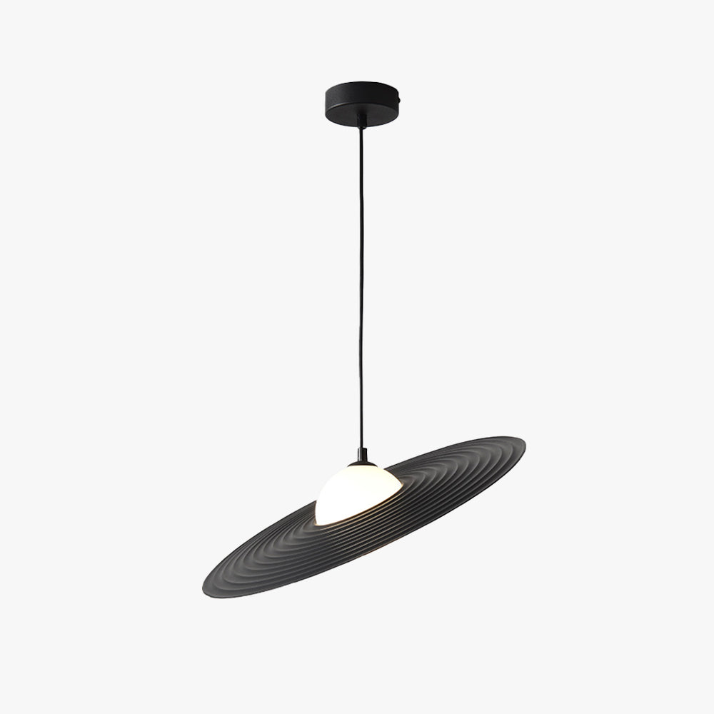 Arisha Minimalist Star Ring Pendant Light,Black/White - Neutralighting