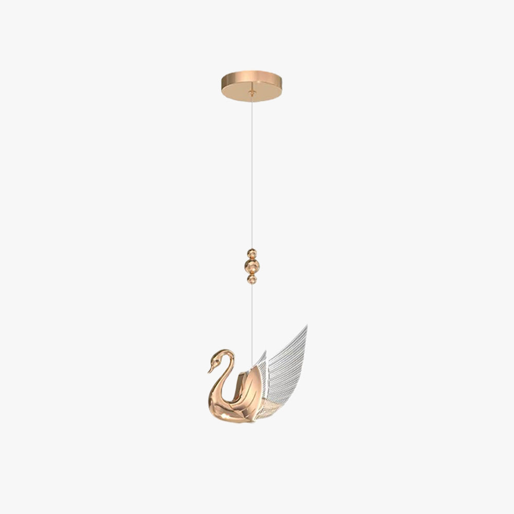 Arisha Modern Creative Swan Pendant Light, 2 Color - Neutralighting
