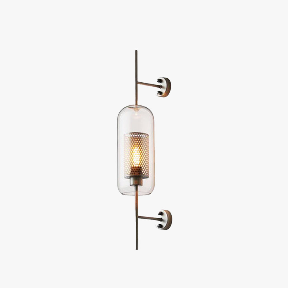 Kiri Industrial Classy Global Clear Glass Wall Lamp - Neutralighting