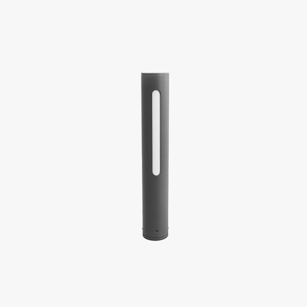 Ray Metal Cylindrical Linear Strip Outdoor Path Light, Black - Neutralighting