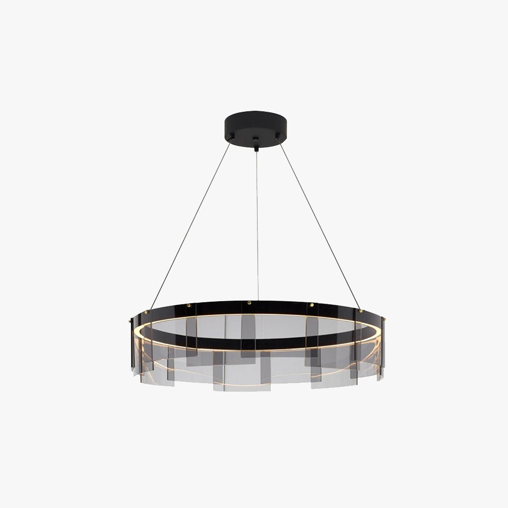 Arisha Modern Ring Metal Pendant Light, Black - Neutralighting