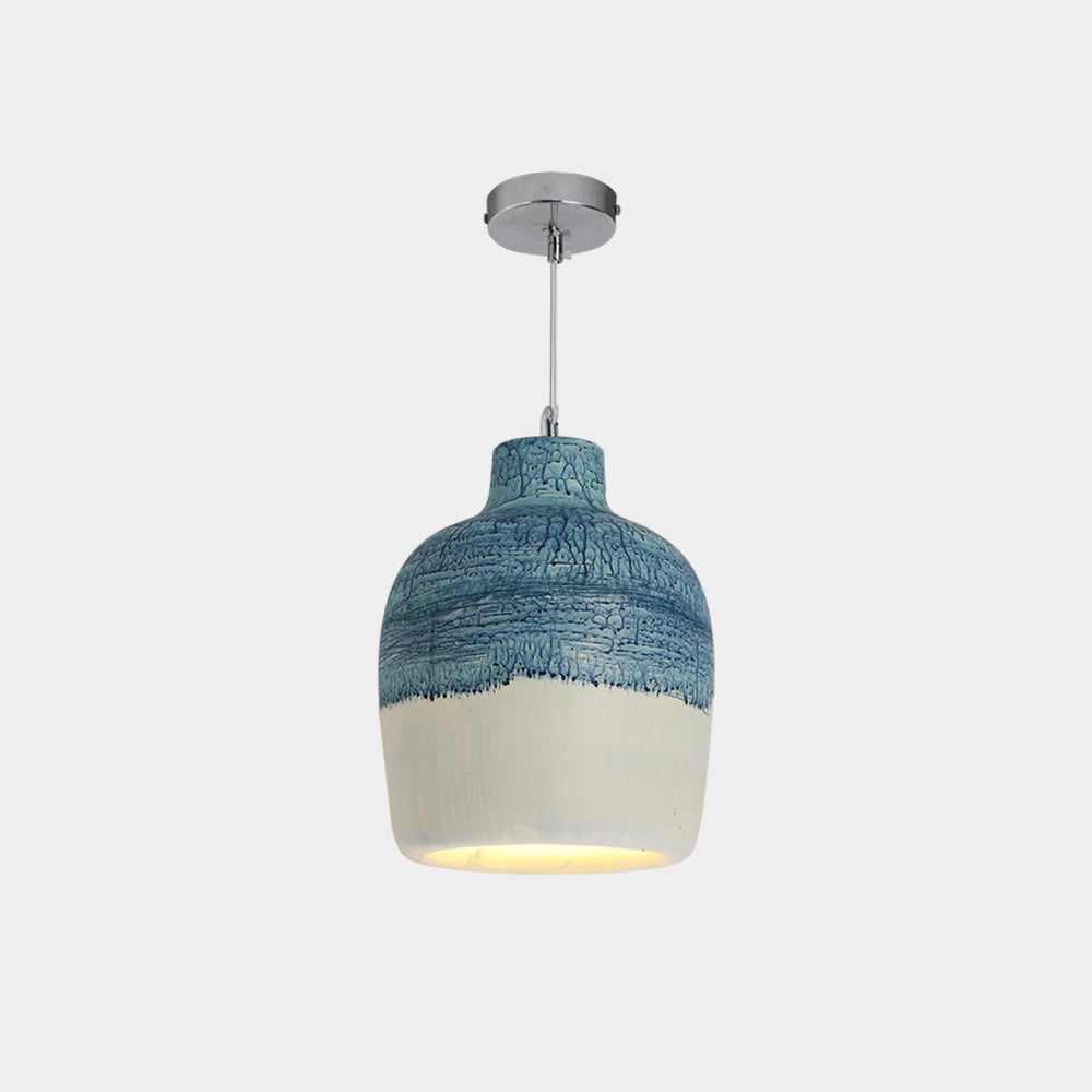 Avi Wabi Sabi Jar Shaped Resin Pendant Light, 4 Color - Neutralighting
