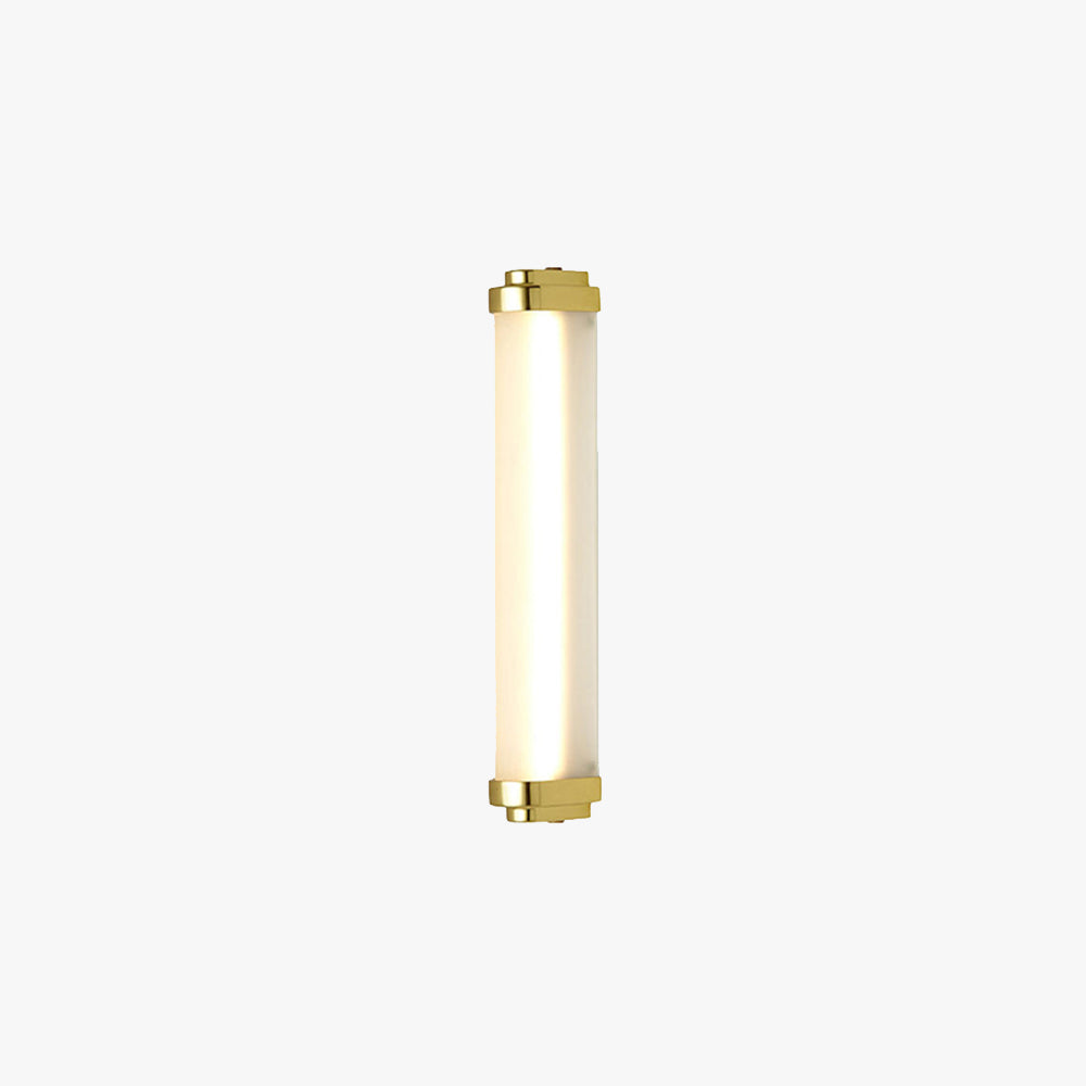 Ray Minimalist Cylindrical Metal Outdoor Wall Lamp, Black/Gold/Silver - Neutralighting