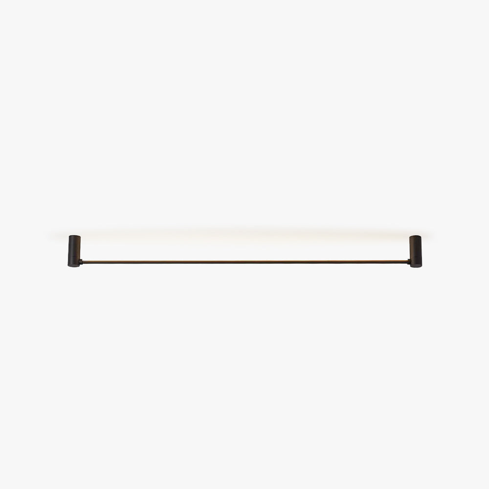Arisha Minimalist Linear Flush Mount Ceiling Light, Black, Hallway - Neutralighting