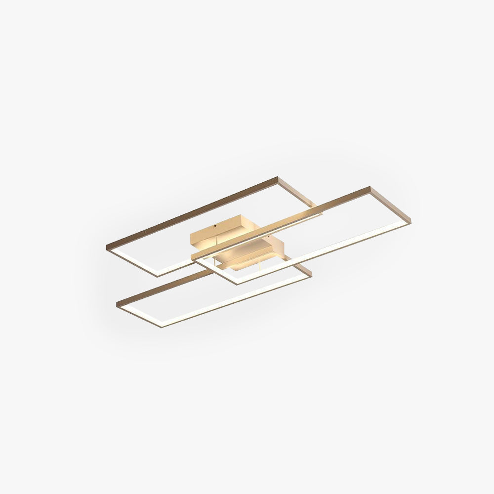 Arisha Rectangular Flush Mount Ceiling Light, 2 Colour - Neutralighting