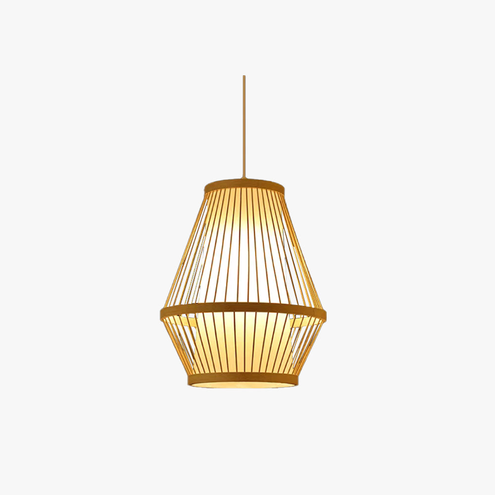 Muto Rattan Handmade Woven Bamboo Vintage Pendant Light - Neutralighting