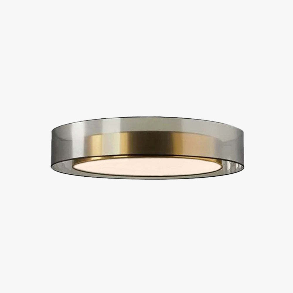 Arisha Nordic Modern Round LED Flush Mount Ceiling Light, Gold Copper - Neutralighting
