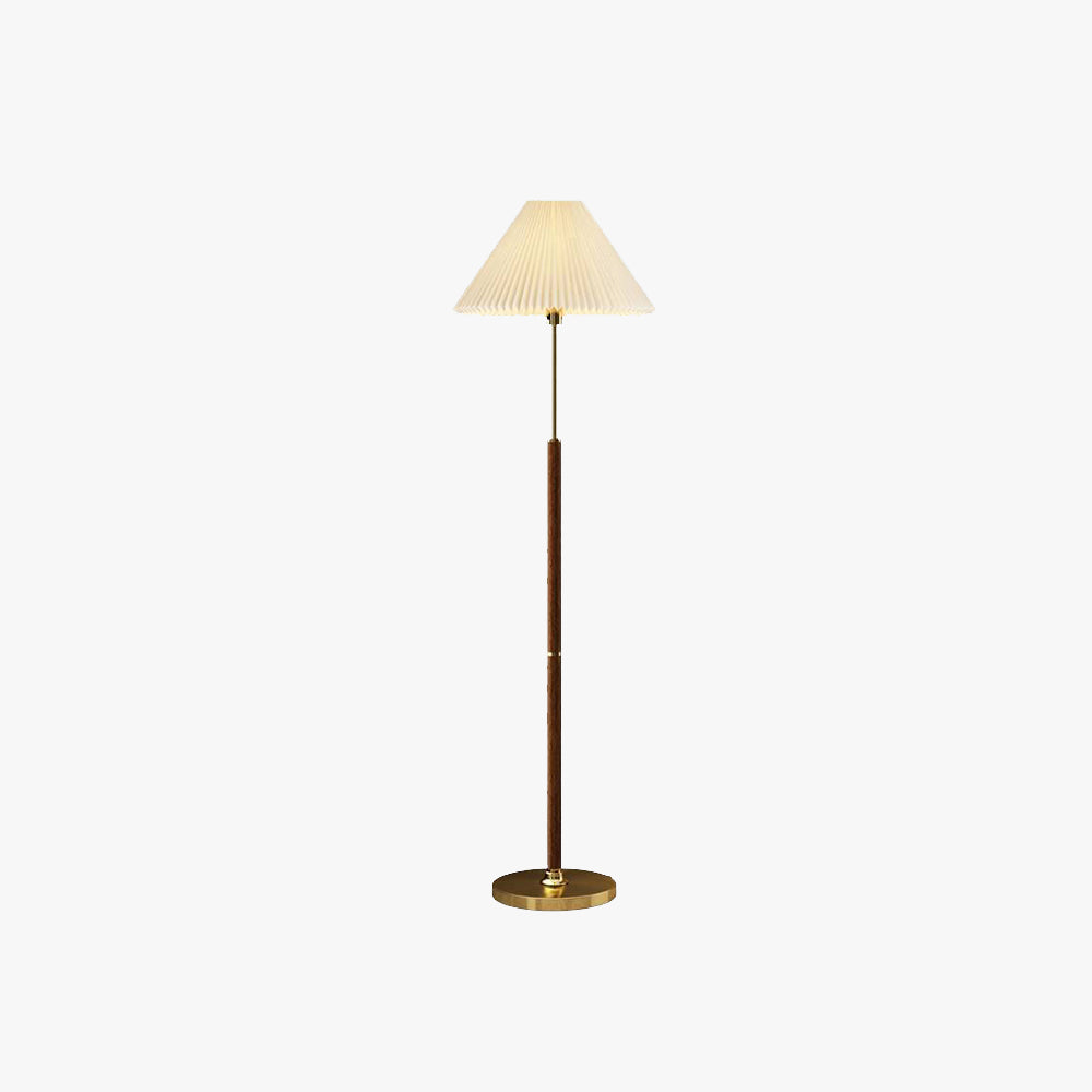 Ozawa Simple Walnut/Metal/Fabric, Table/Floor Lamp, Living Room - Neutralighting