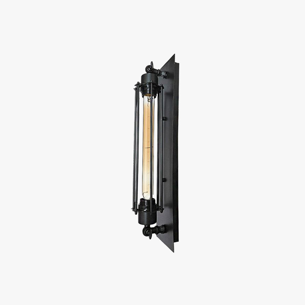 Tronel Vintage Cylinder Metal Wall Lamp, Black/Red/Silver/Gold
